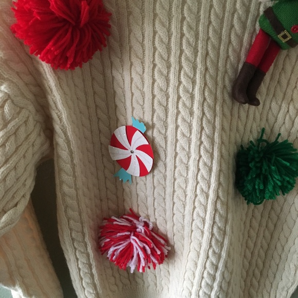 vintage sovrano australia cable knit ugly christmas sweater - Picture 4 of 5